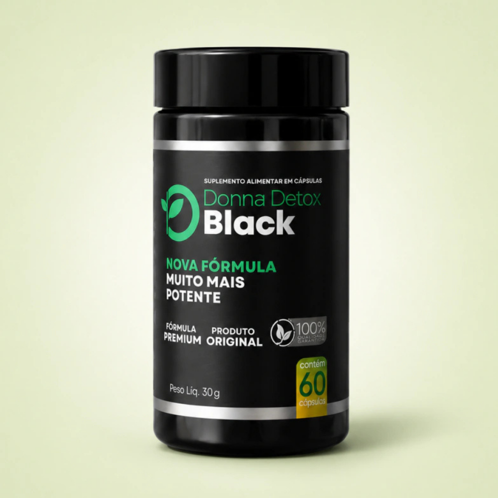 Donna Detox Black - cápsulas para metabolismo e controle de apetite