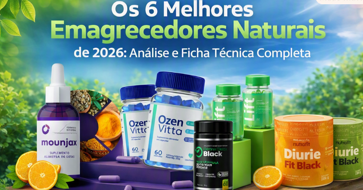 Os 6 melhores emagrecedores naturais de 2026.
