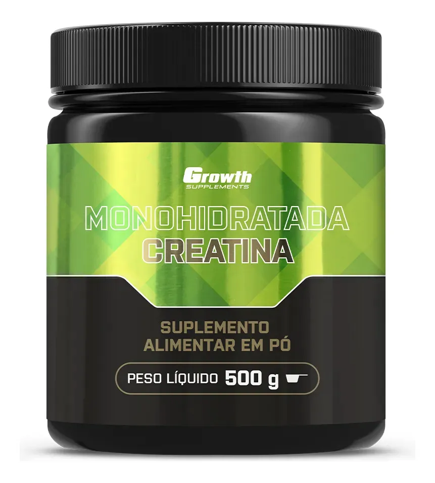 Melhor creatina monohidratada 500g growth em pó suplemento