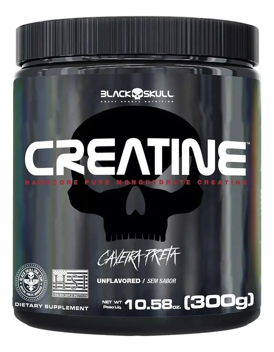 Melhor creatina black skull 300g pote original