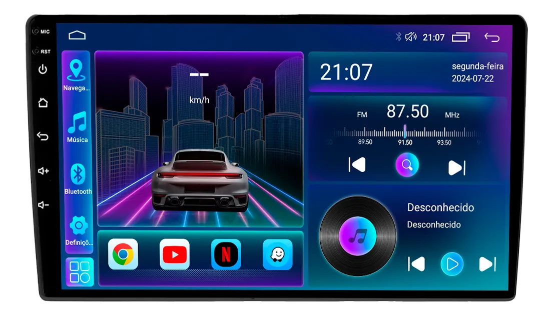 Melhor central multimídia universal adak 6gb ram 128gb armazenamento