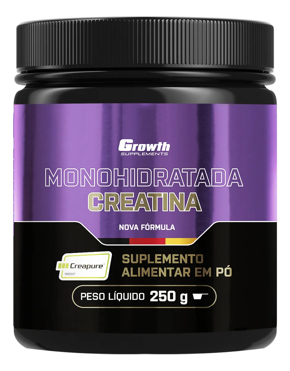 Melhor creatina creapure 250g growth supplements